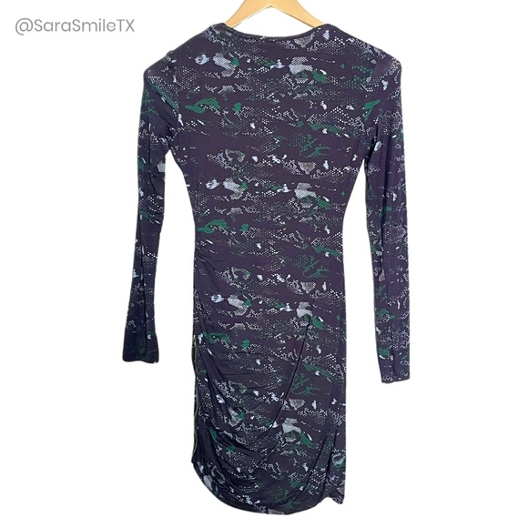 PAM & GELA Snakeskin Print Bodycon Long Sleeve Mini Dress - Picture 5 of 11